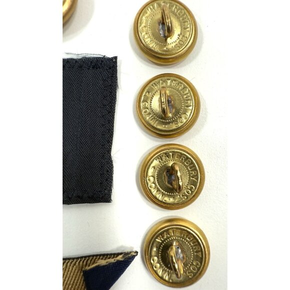 Brooks Brothers Golden Fleece 346 Waterbury USA Metal Replacement Buttons x 10 - Picture 6 of 10